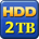 2TB-HDD搭載