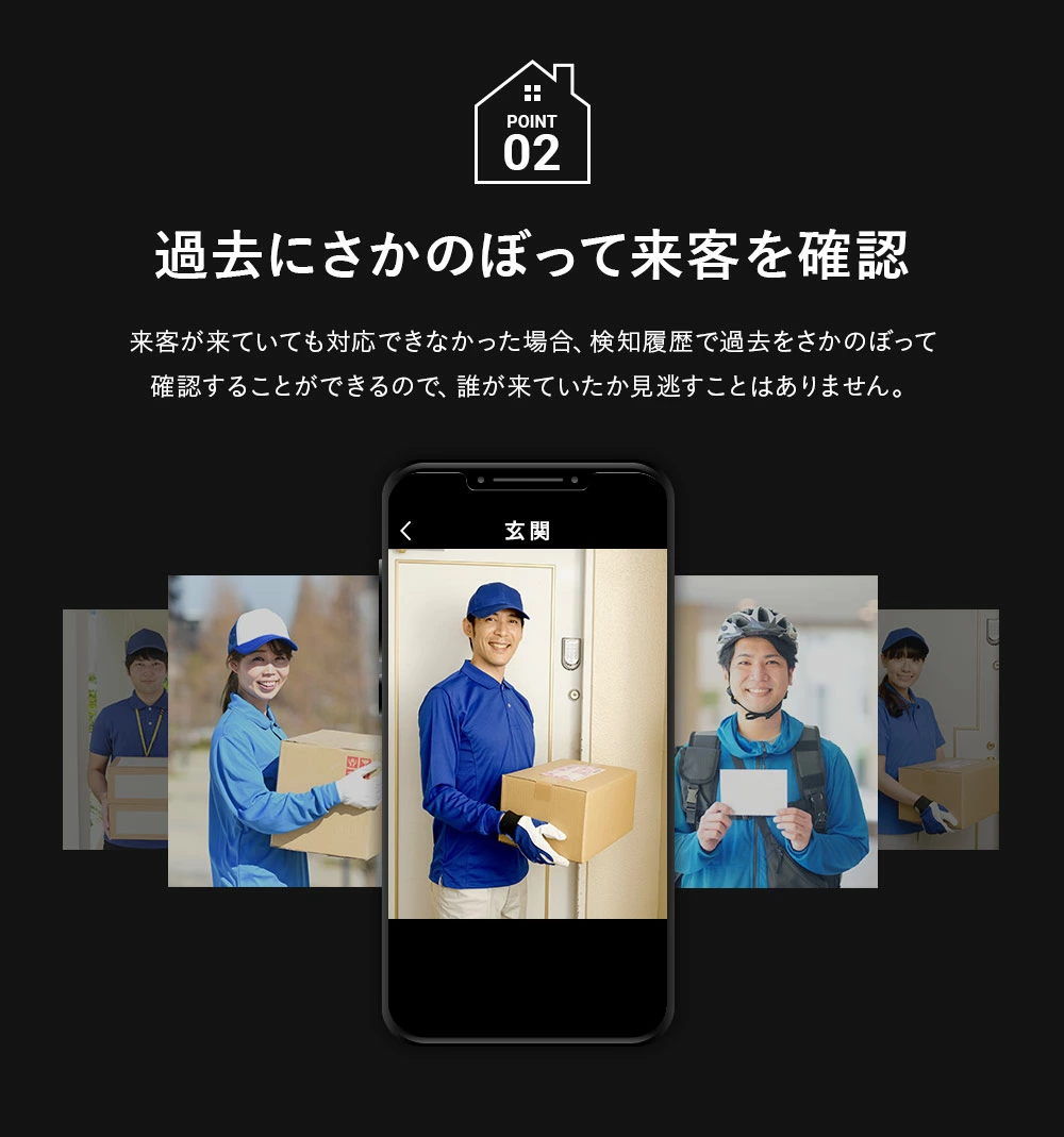 防犯カメラ ワイヤスレドアホン WIFI バッテリー WTW-IPW2225TW WTW-CHM2225TW