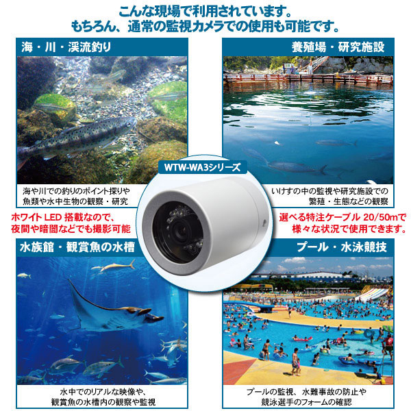 水中カメラWTW-WA3シリーズ