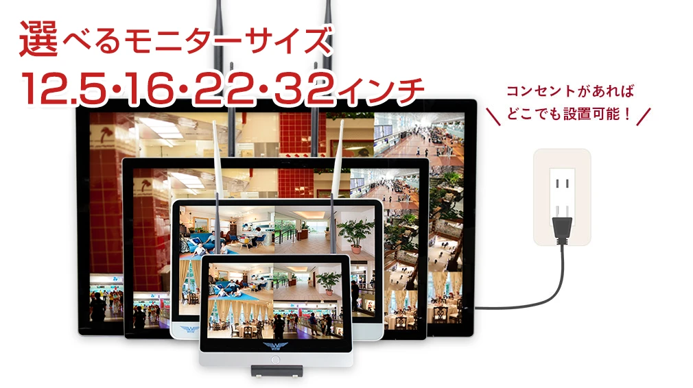 Amazon.co.jp: WTW 塚本無線 防犯カメラセット 500万画素対応