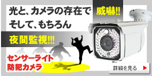 センサーライト防犯カメラ